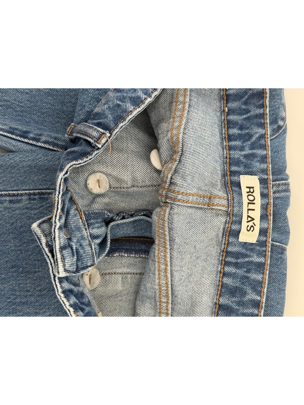 Rolla’s Sailor High Rise Wide Leg Jeans Size 30 Ashley Blue - Picture 6 of 9